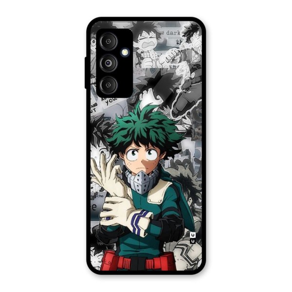 Izuku Midoriya Glass Back Case for Galaxy M14 5G