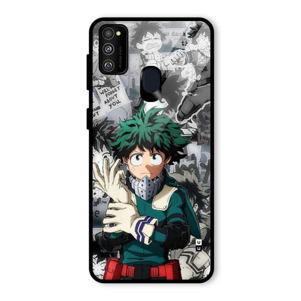 Izuku Midoriya Glass Back Case for Galaxy M30s