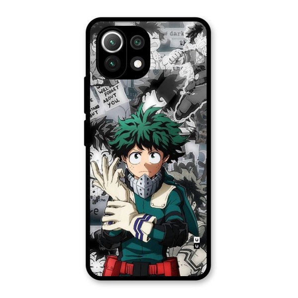 Izuku Midoriya Glass Back Case for Mi 11 Lite