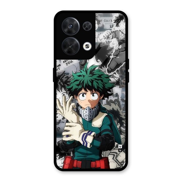 Izuku Midoriya Glass Back Case for Oppo Reno8 5G