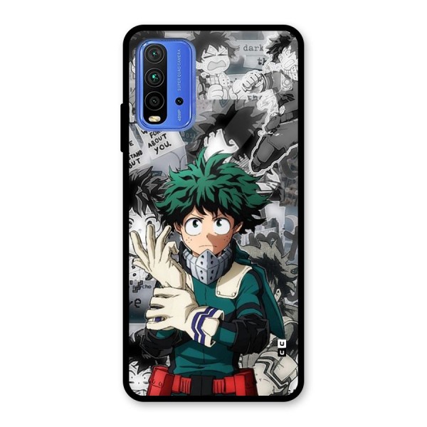 Izuku Midoriya Glass Back Case for Redmi 9 Power