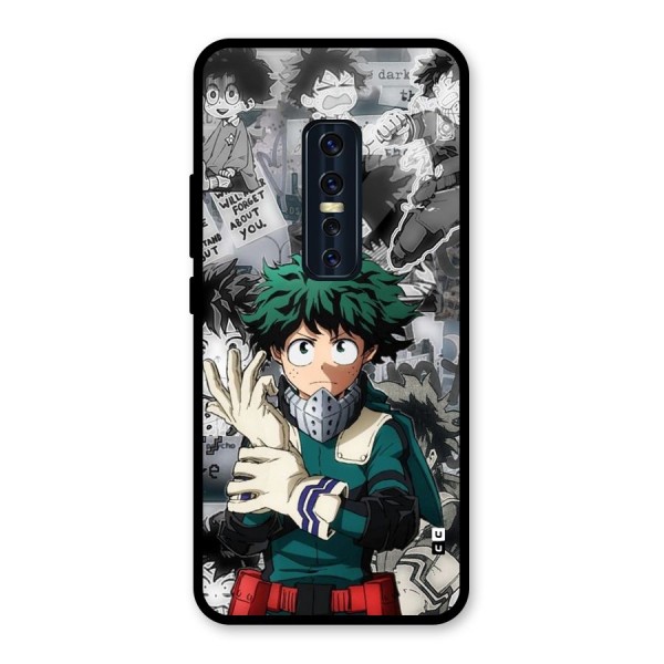 Izuku Midoriya Glass Back Case for Vivo V17 Pro