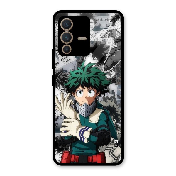 Izuku Midoriya Glass Back Case for Vivo V23 5G