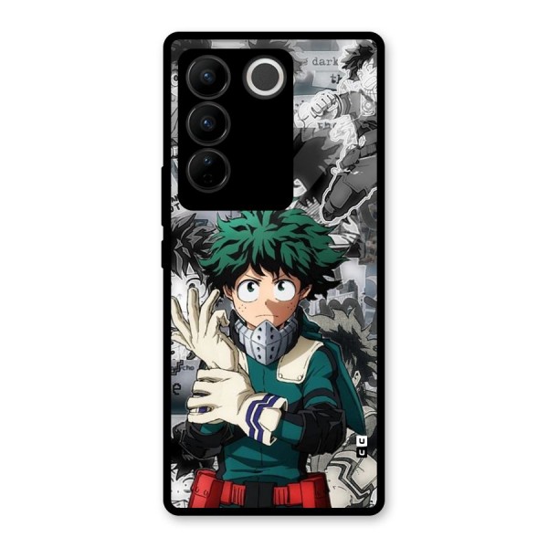 Izuku Midoriya Glass Back Case for Vivo V27 Pro