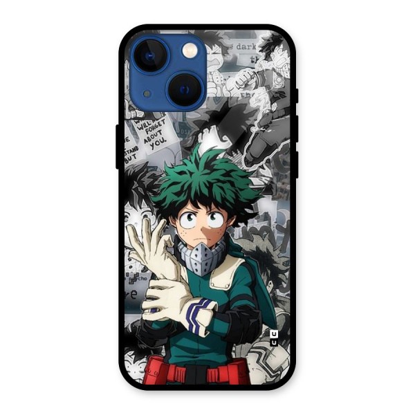 Izuku Midoriya Glass Back Case for iPhone 13 Mini