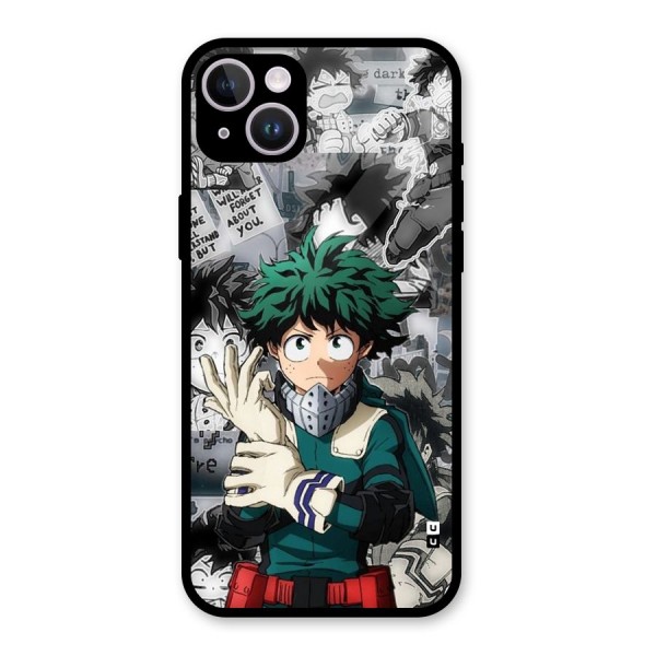 Izuku Midoriya Glass Back Case for iPhone 14 Plus