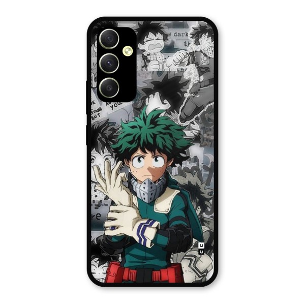 Izuku Midoriya Metal Back Case for Galaxy A34