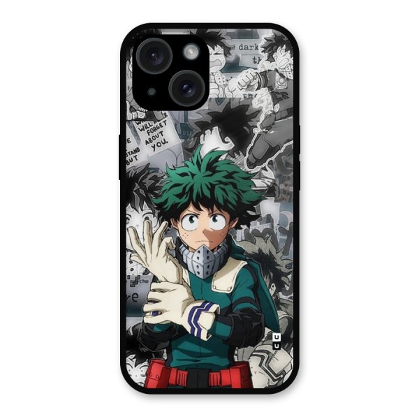 Izuku Midoriya Metal Back Case for iPhone 15