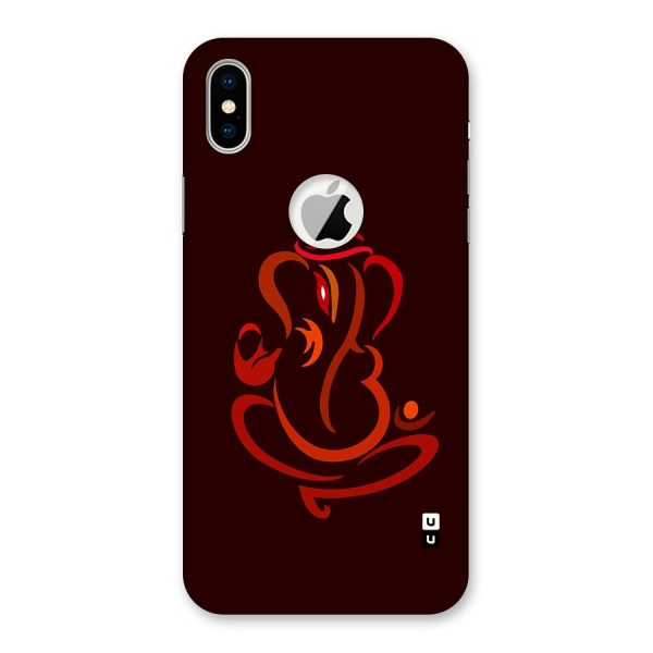 Jai Ganesha Back Case for iPhone XS Logo Cut