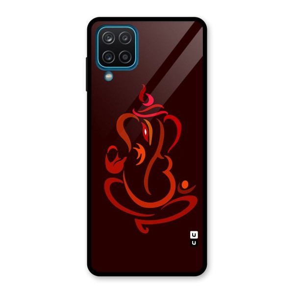 Jai Ganesha Glass Back Case for Galaxy A12