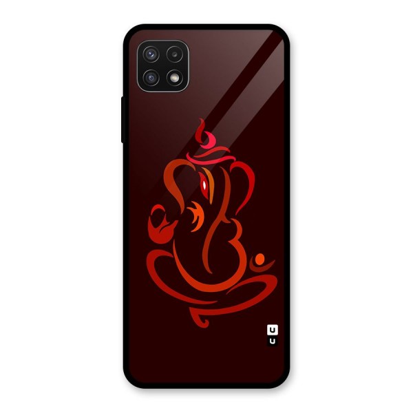 Jai Ganesha Glass Back Case for Galaxy A22 5G