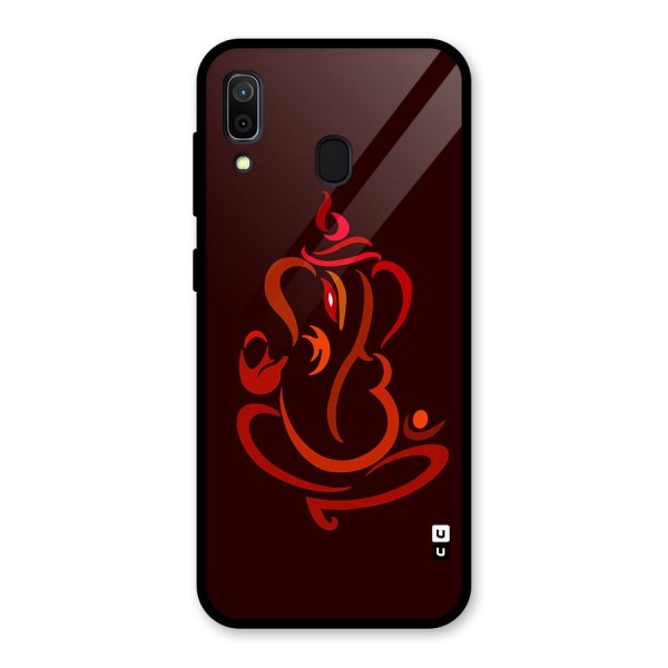 Jai Ganesha Glass Back Case for Galaxy A30