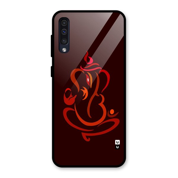 Jai Ganesha Glass Back Case for Galaxy A50s