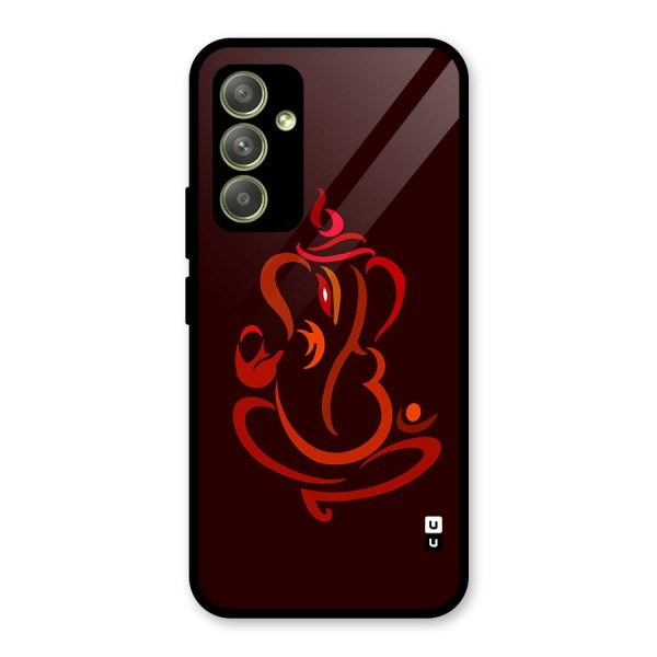 Jai Ganesha Glass Back Case for Galaxy A54