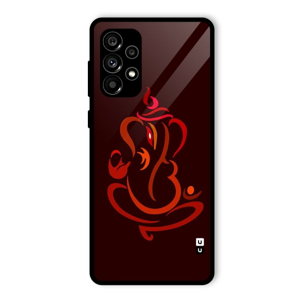 Jai Ganesha Glass Back Case for Galaxy A73 5G