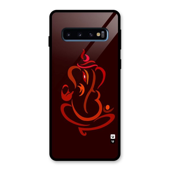 Jai Ganesha Glass Back Case for Galaxy S10