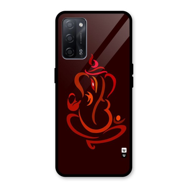 Jai Ganesha Glass Back Case for Oppo A53s 5G