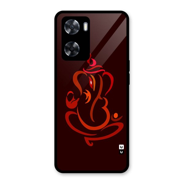 Jai Ganesha Glass Back Case for Oppo A57 2022