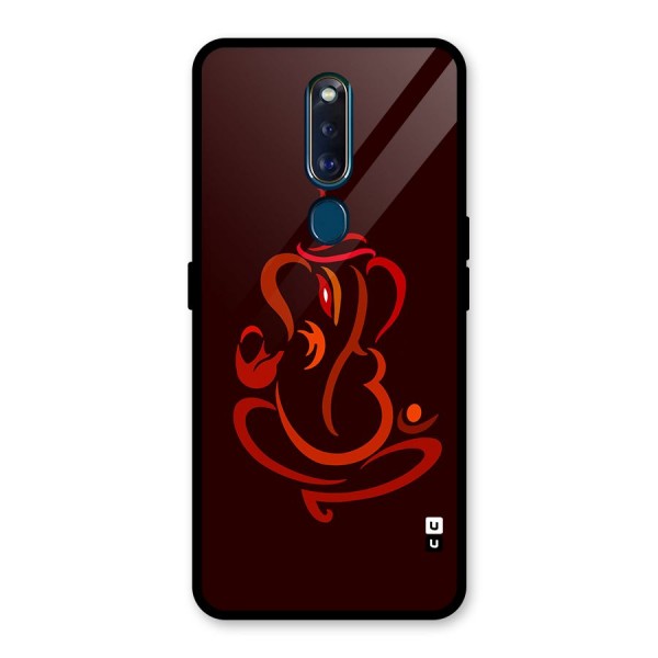 Jai Ganesha Glass Back Case for Oppo F11 Pro