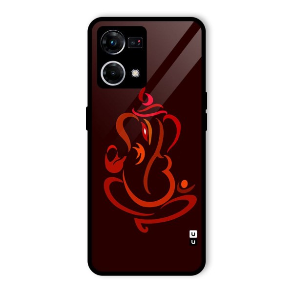 Jai Ganesha Glass Back Case for Oppo F21s Pro 4G