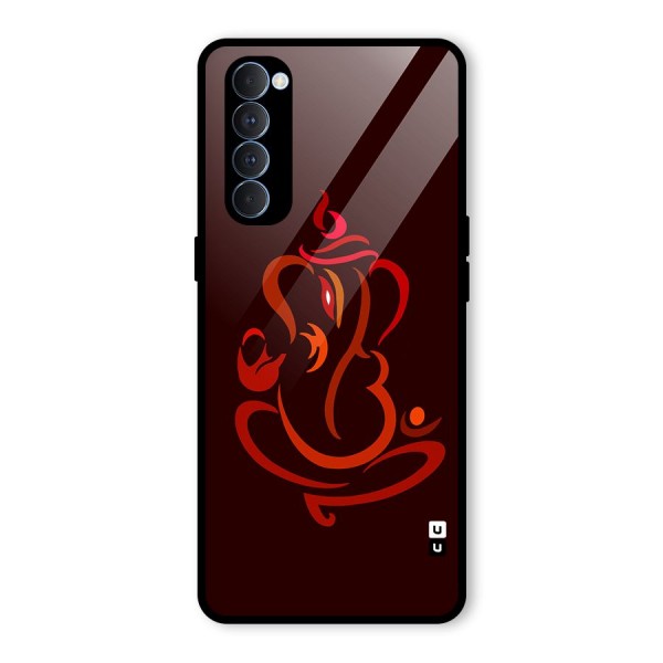 Jai Ganesha Glass Back Case for Oppo Reno4 Pro