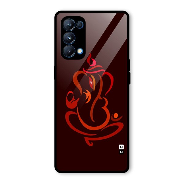 Jai Ganesha Glass Back Case for Oppo Reno5 Pro 5G