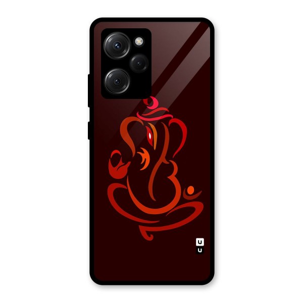 Jai Ganesha Glass Back Case for Poco X5 Pro