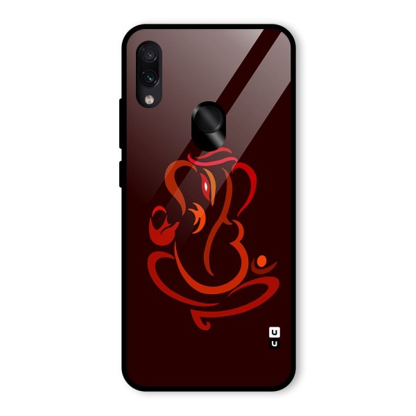 Jai Ganesha Glass Back Case for Redmi Note 7