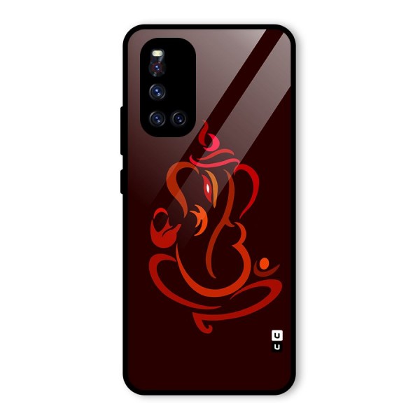 Jai Ganesha Glass Back Case for Vivo V19