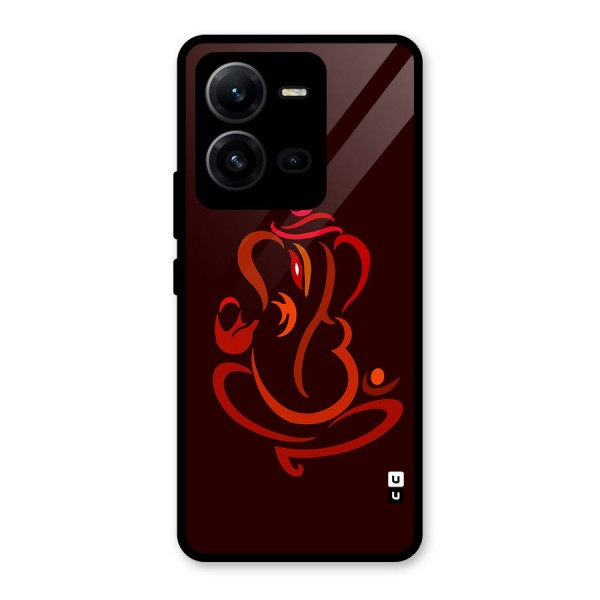 Jai Ganesha Glass Back Case for Vivo V25