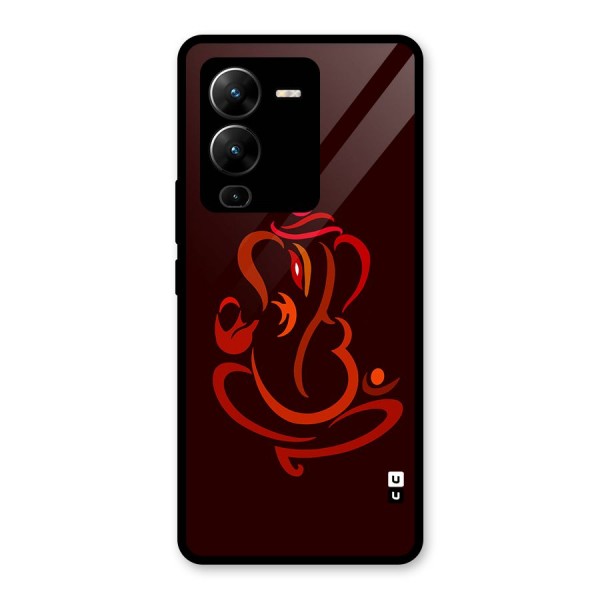 Jai Ganesha Glass Back Case for Vivo V25 Pro