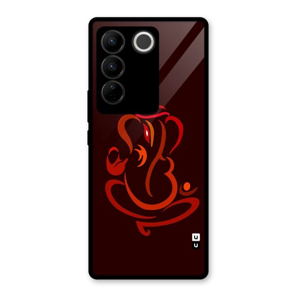 Jai Ganesha Glass Back Case for Vivo V27