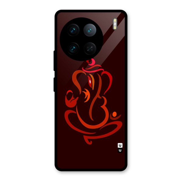 Jai Ganesha Glass Back Case for Vivo X90 Pro