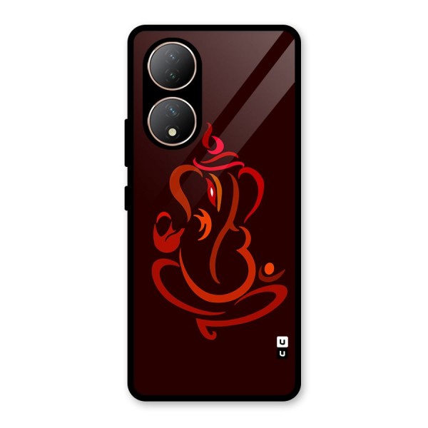 Jai Ganesha Glass Back Case for Vivo Y100A