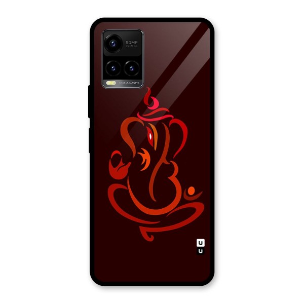 Jai Ganesha Glass Back Case for Vivo Y21A