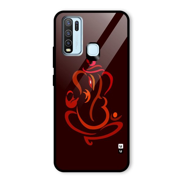 Jai Ganesha Glass Back Case for Vivo Y30