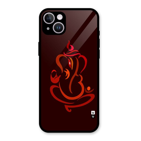 Jai Ganesha Glass Back Case for iPhone 14 Plus