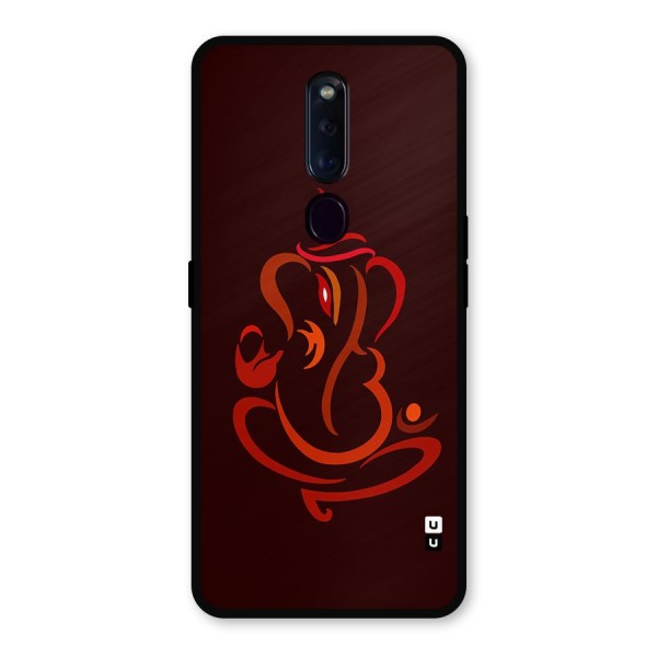 Jai Ganesha Metal Back Case for Oppo F11 Pro