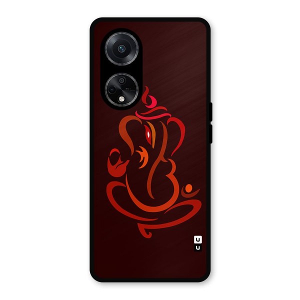 Jai Ganesha Metal Back Case for Oppo F23