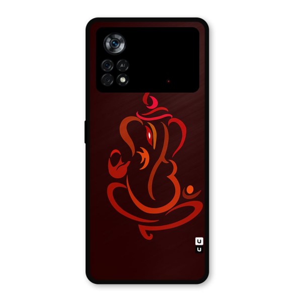 Jai Ganesha Metal Back Case for Poco X4 Pro 5G