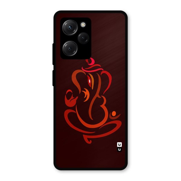 Jai Ganesha Metal Back Case for Poco X5 Pro