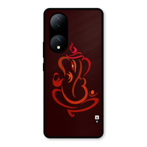 Jai Ganesha Metal Back Case for Vivo Y100a