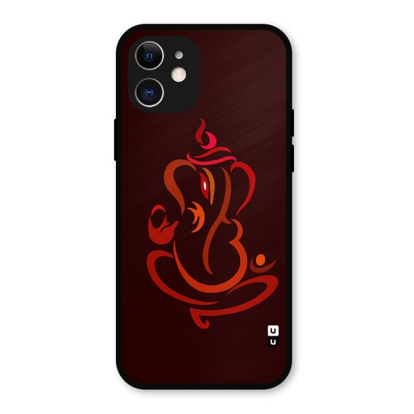 Jai Ganesha Metal Back Case for iPhone 12