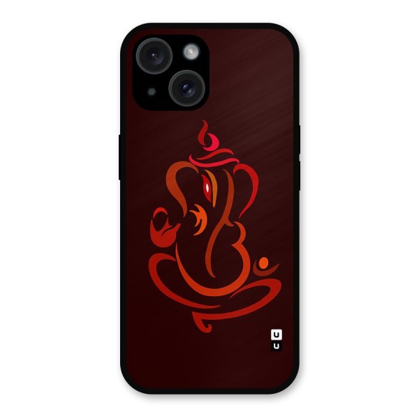 Jai Ganesha Metal Back Case for iPhone 15