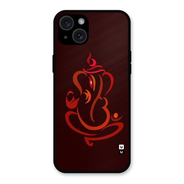 Jai Ganesha Metal Back Case for iPhone 15 Plus