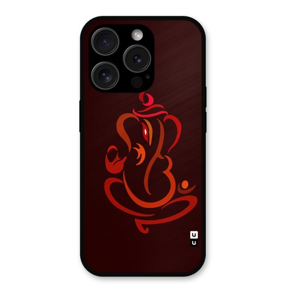 Jai Ganesha Metal Back Case for iPhone 15 Pro