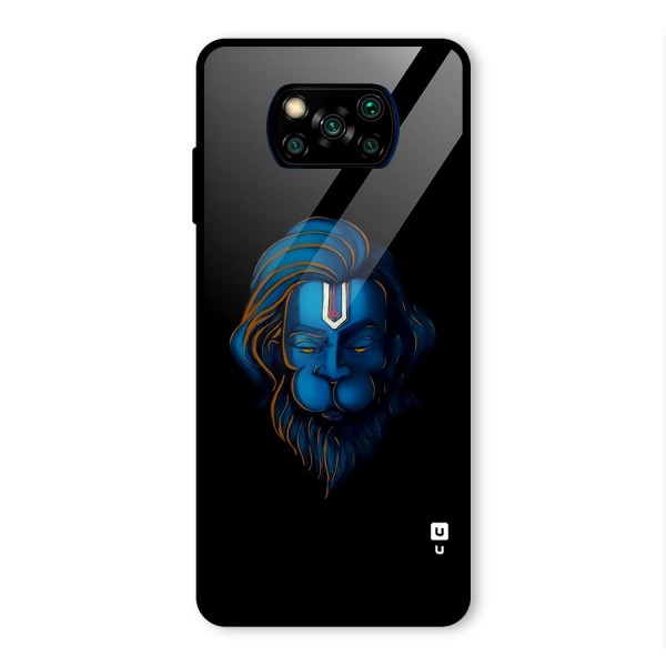 Jai Hanuman Glass Back Case for Poco X3 Pro