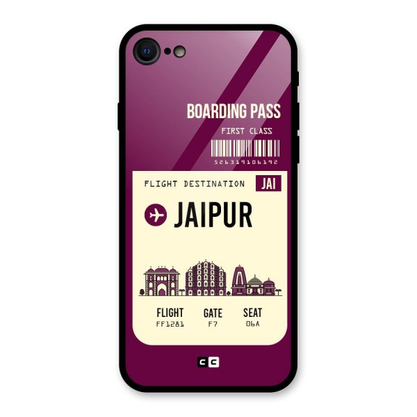 Jaipur Boarding Pass Glass Back Case for iPhone 8