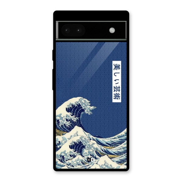 Japanese Art Glass Back Case for Google Pixel 6a