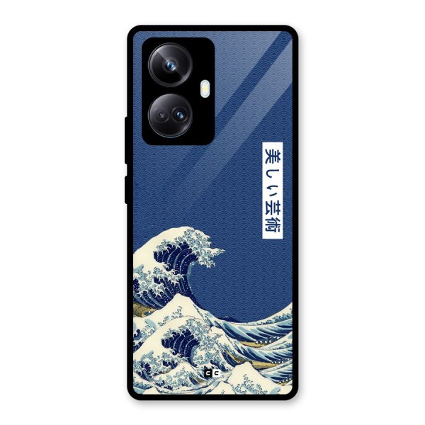 Japanese Art Glass Back Case for Realme 10 Pro Plus